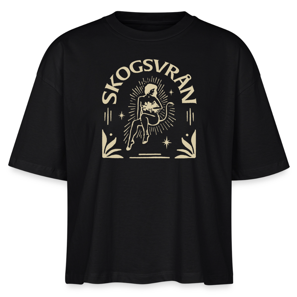 Skogsvrån T-shirt ✦ Svart ✦ Dam - svart