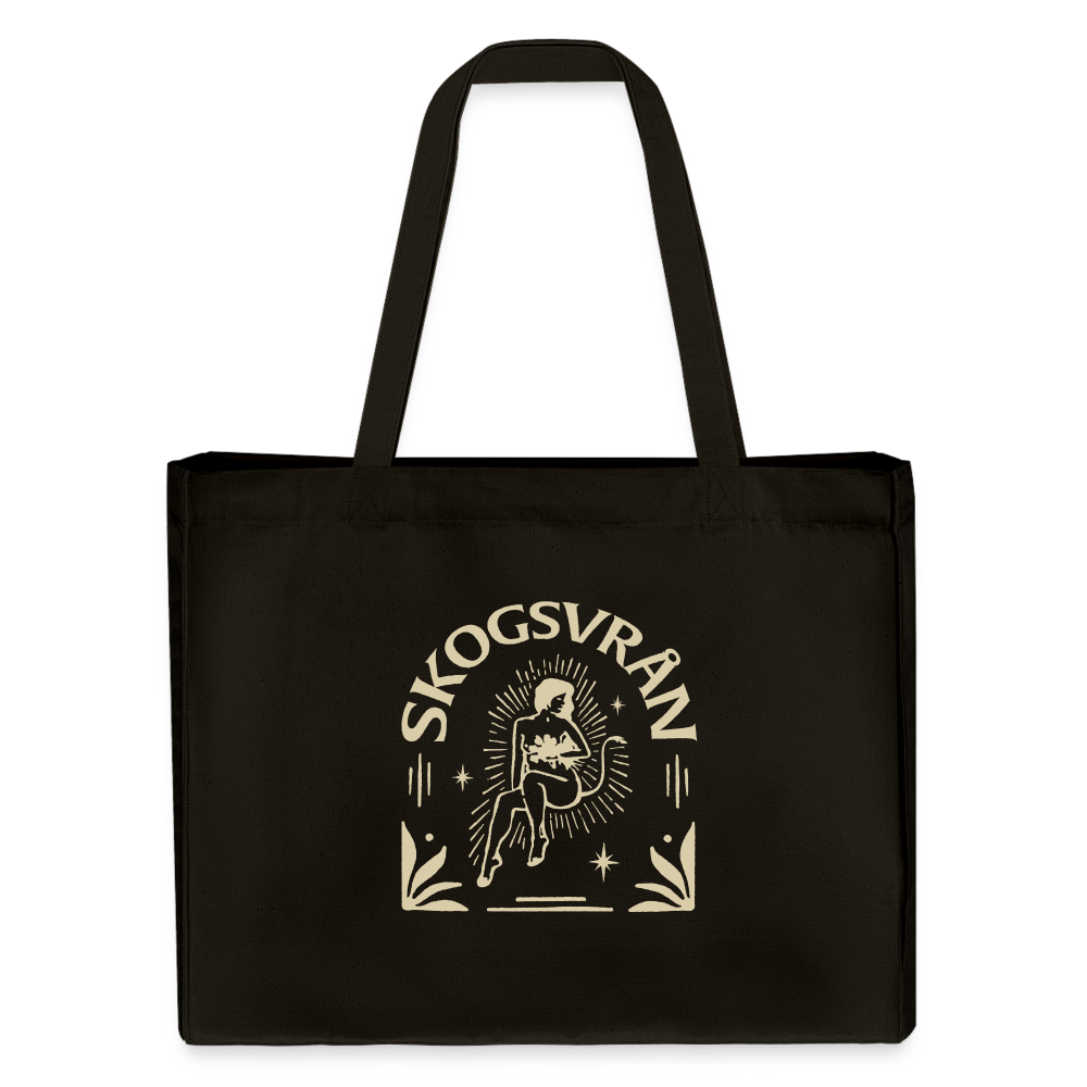 Tygväska Svart ✦ Skogsvrån Print - svart