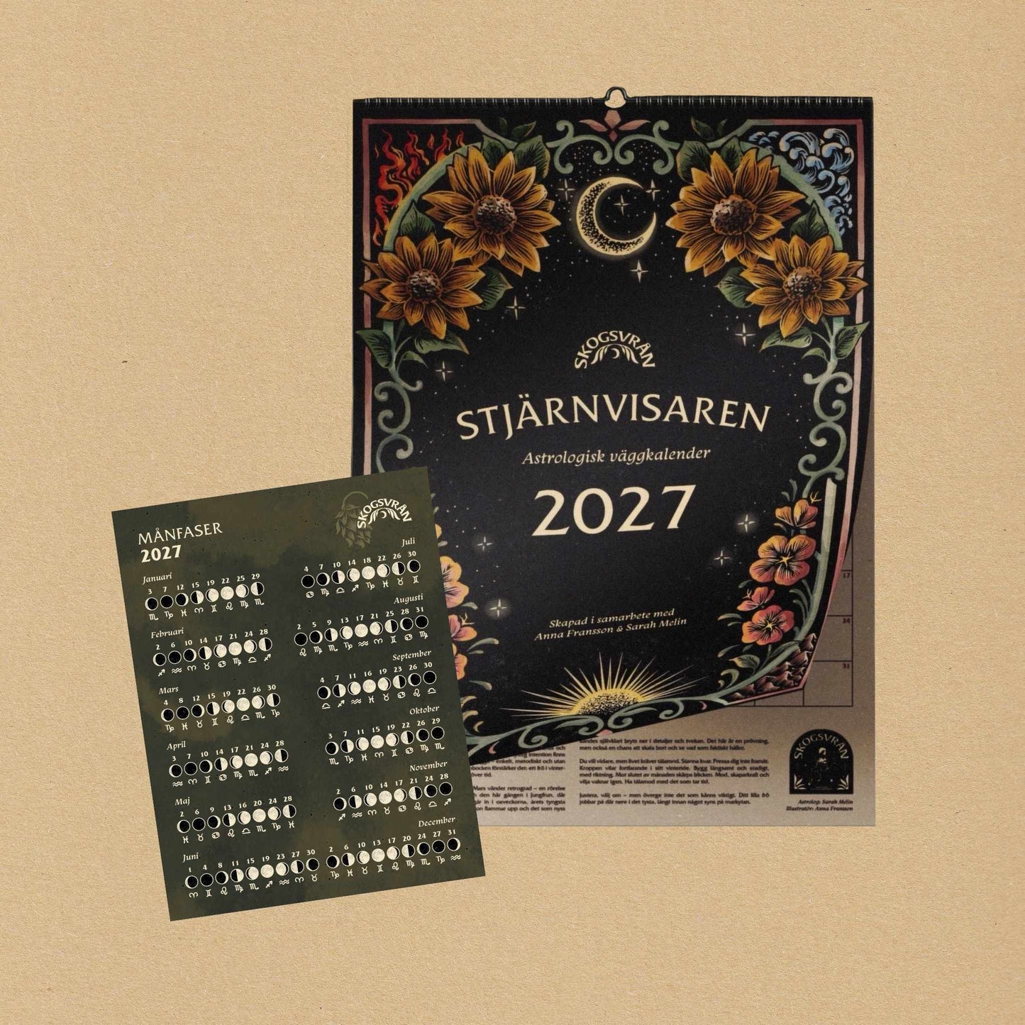 Stjärnvisaren 2027 + Månfaser 2027