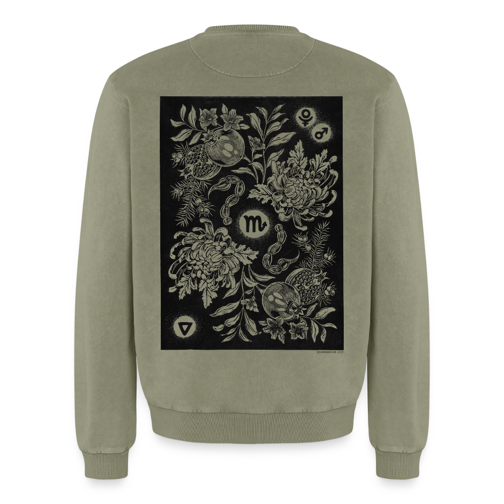 Skorpionen ✦ Stjärnvisaren 2027 ✦ Sweatshirt - grön syratvättad