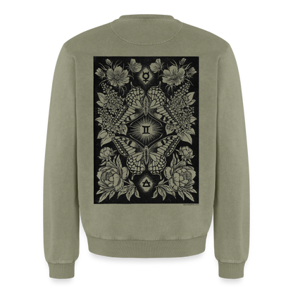 Tvillingarna ✦ Stjärnvisaren 2027 ✦ Sweatshirt - grön syratvättad