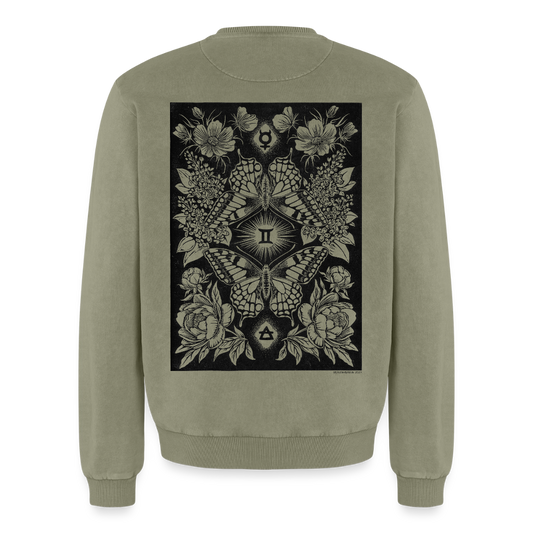 Tvillingarna ✦ Stjärnvisaren 2027 ✦ Sweatshirt - grön syratvättad