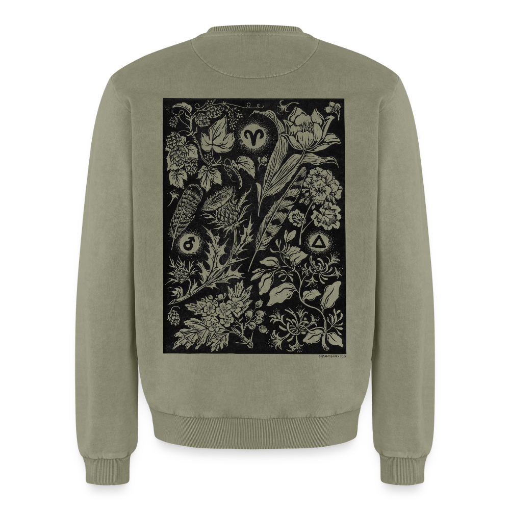 Väduren ✦ Stjärnvisaren 2027 ✦ Sweatshirt - grön syratvättad