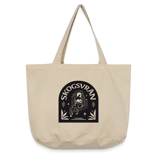 Tygväska Skogsvrån ✦ Återvunnet material - vintage sand 