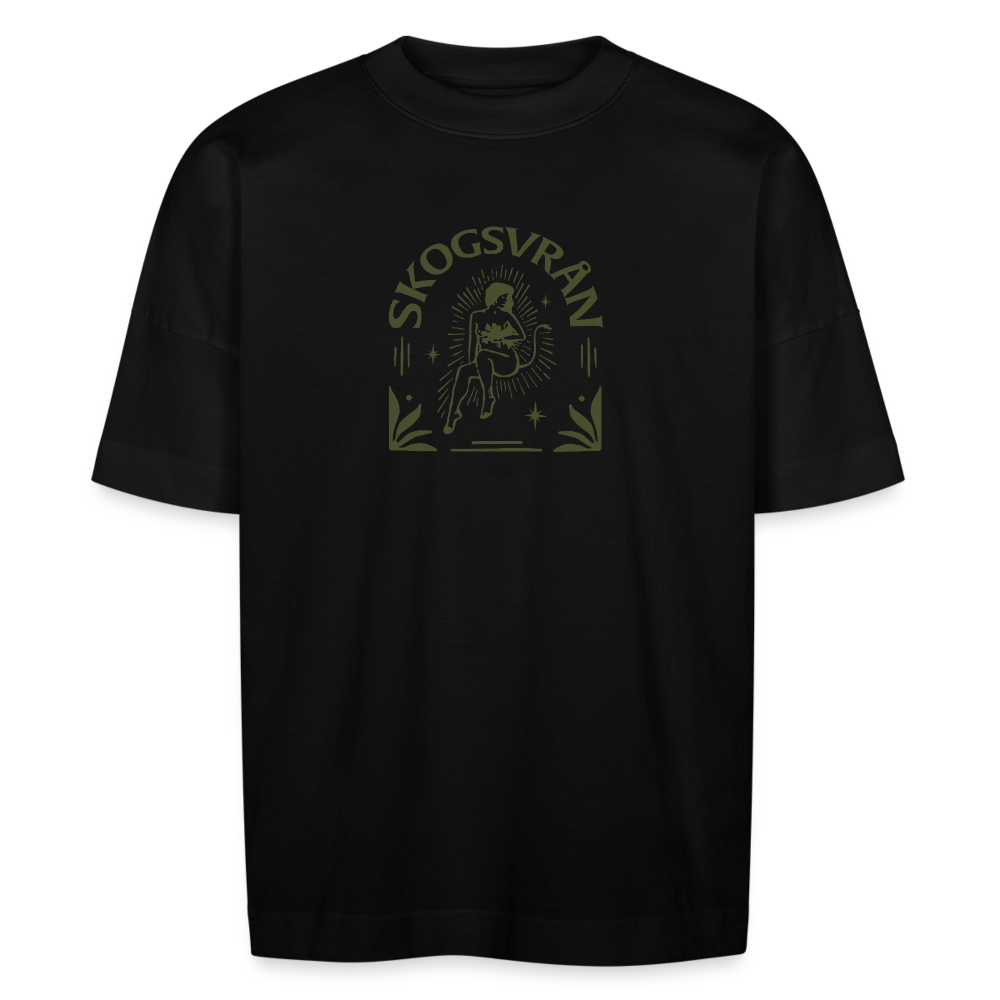 T-shirt ✦ Skogsvrån Print - svart