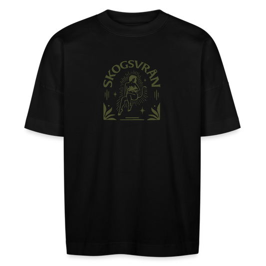 T-shirt ✦ Skogsvrån Print - svart