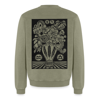 Vattumannen ✦ Stjärnvisaren 2027 ✦ Sweatshirt - grön syratvättad