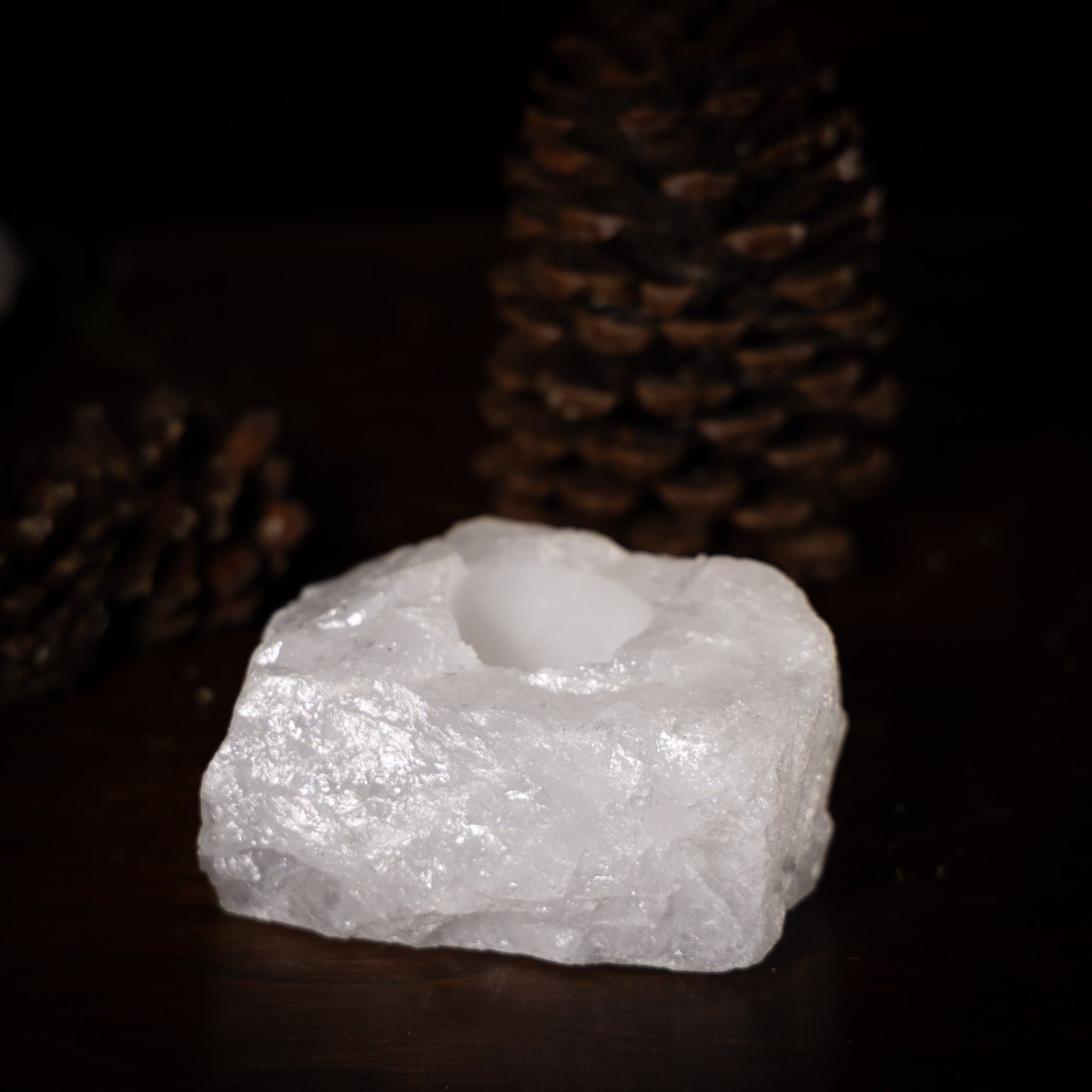 Bergskristall ✦ Ljuslykta