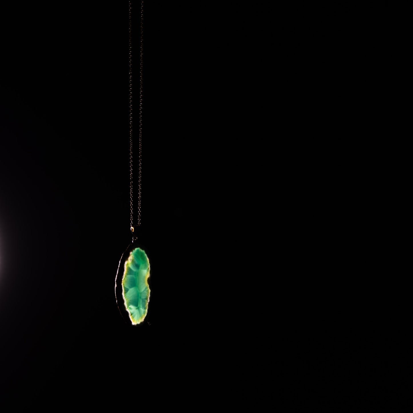 Grön Agat ✦ Halsband  ✦ Stalaktit