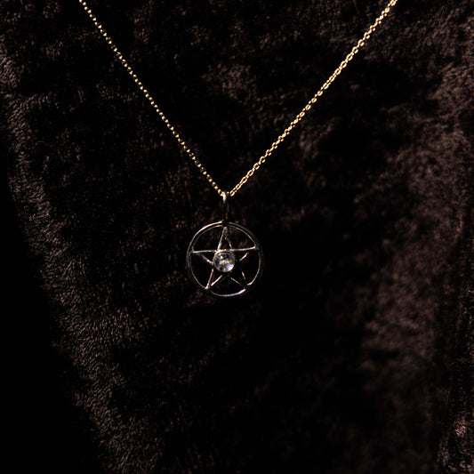 Halsband ✦ Pentagram ✦ Äkta Silver