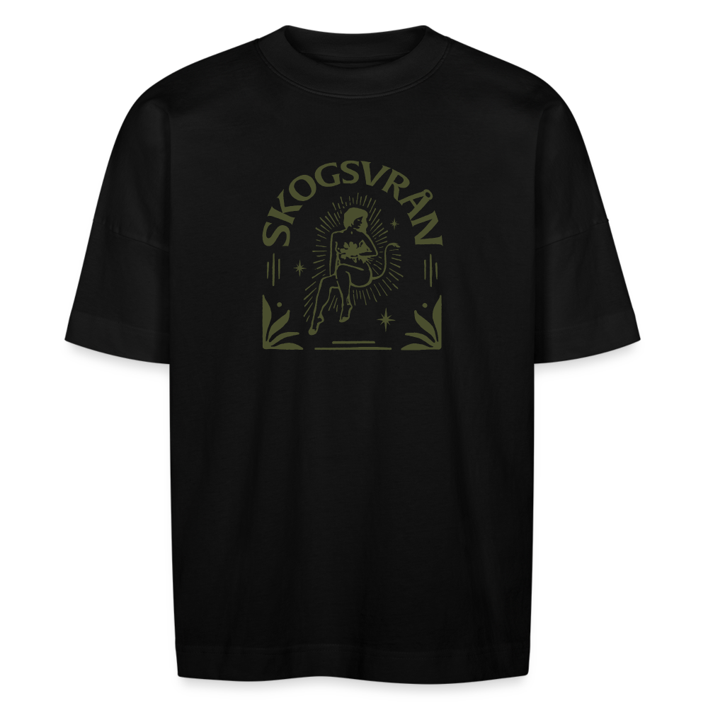 T-shirt ✦ Skogsvrån Print - svart
