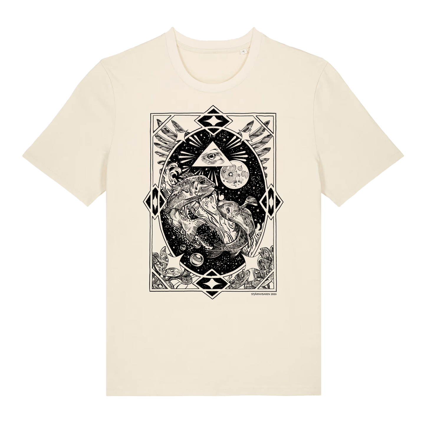 Fiskarna ✦ Stjärnvisaren 2026 ✦ B&W Artist Series T-shirt