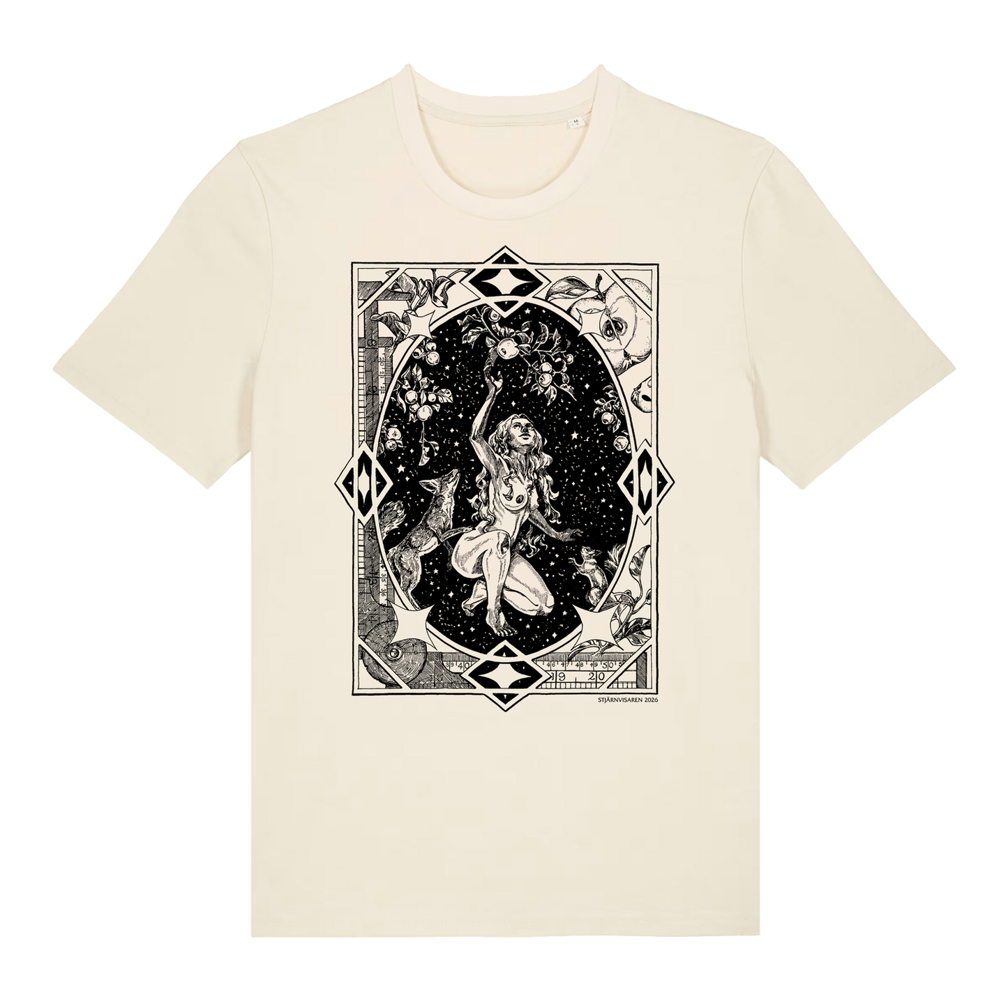 Jungfrun ✦ Stjärnvisaren 2026 ✦ B&W Artist Series T-shirt