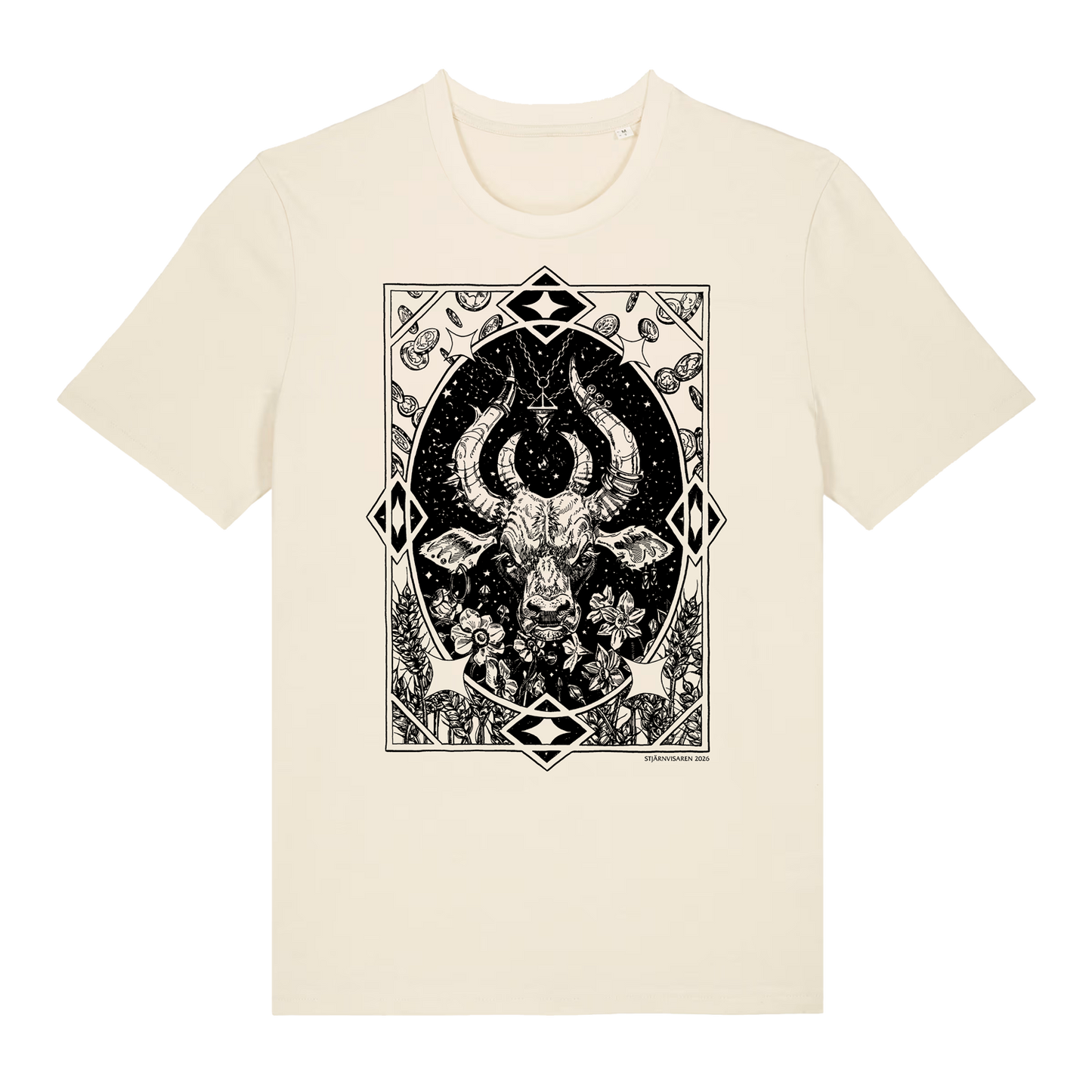 Oxen ✦ Stjärnvisaren 2026 ✦ B&W Artist Series T-shirt