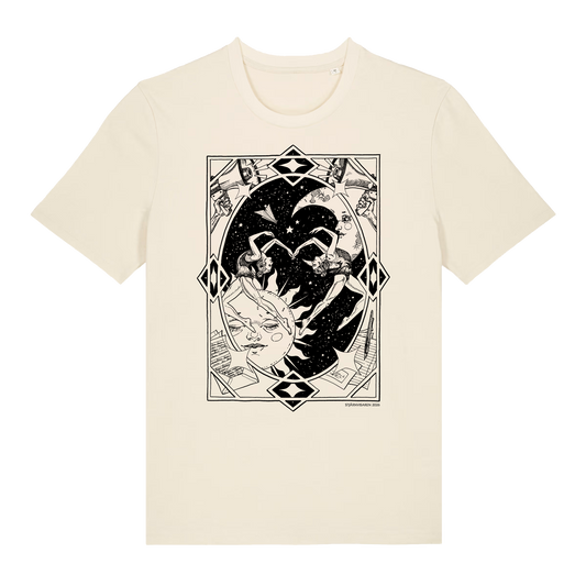 Tvillingarna ✦ Stjärnvisaren 2026 ✦ B&W Artist Series T-shirt