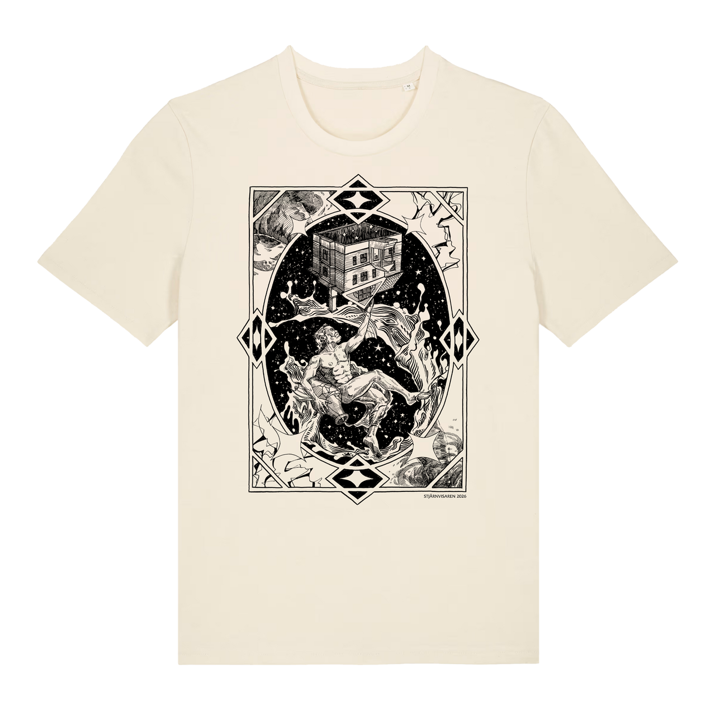 Vattumannen ✦ Stjärnvisaren 2026 ✦ B&W Artist Series T-shirt