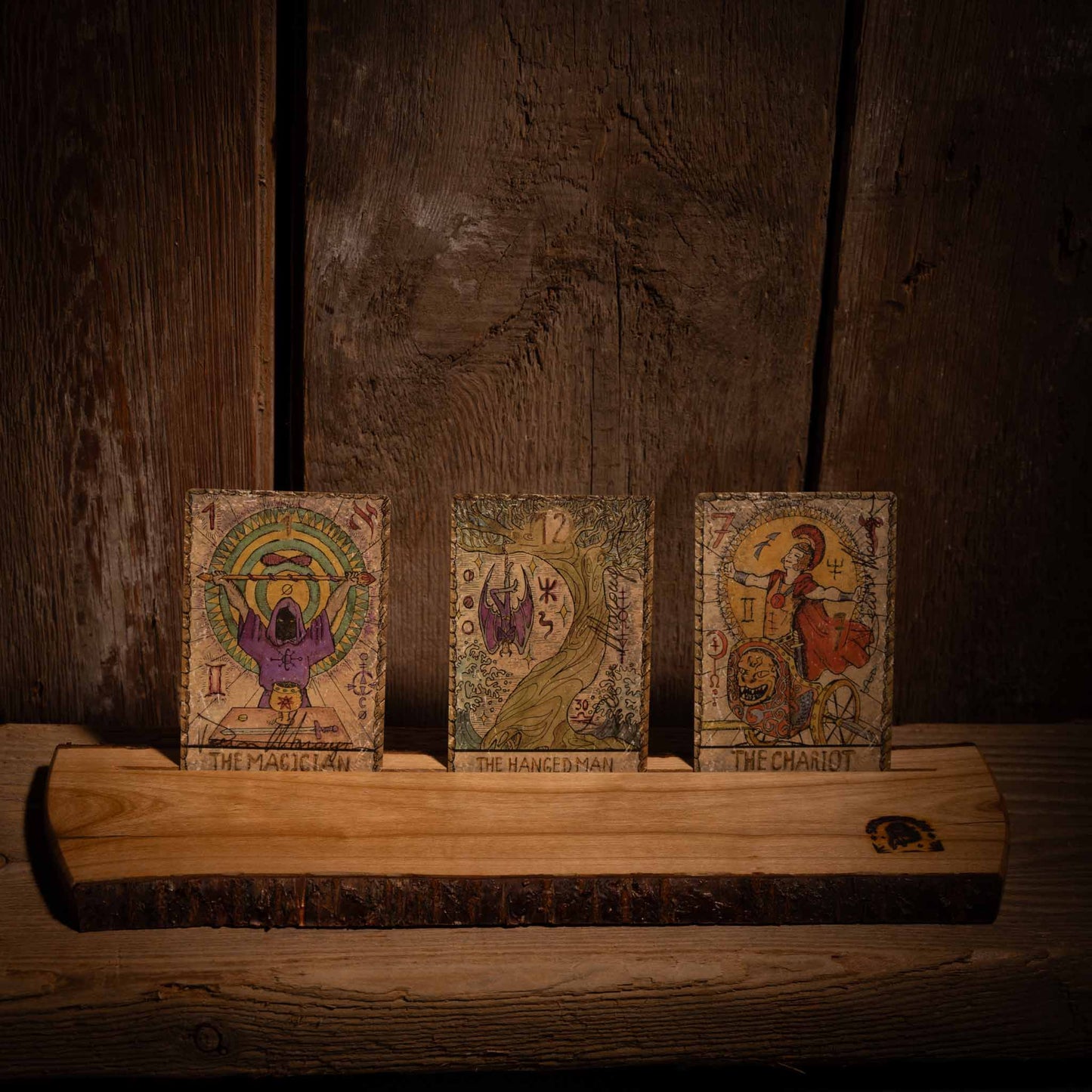 Korthållare 3 kort ✦ Tarot & Orakel ✦ Handgjort