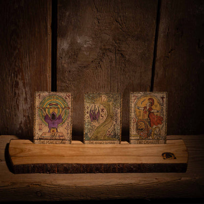 Korthållare 3 kort ✦ Tarot & Orakel ✦ Handgjort